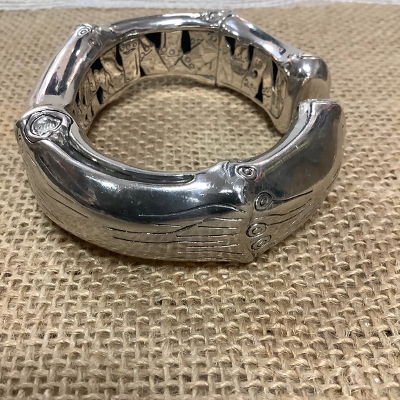 John Hardy Bamboo Silver Cuff Bracelet - Picture 2 of 4